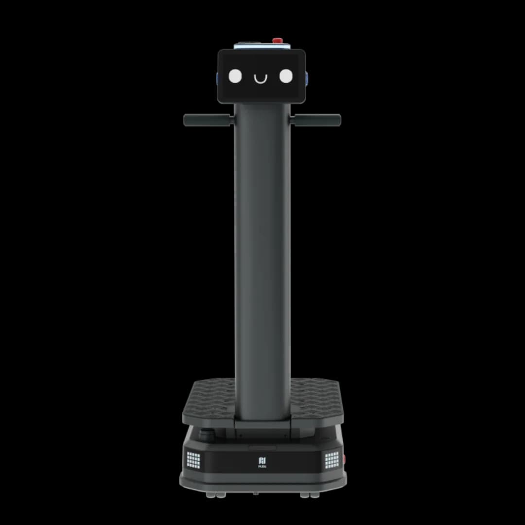 Priemyselný AMR robot PUDU T150 s prepravovaným nákladom